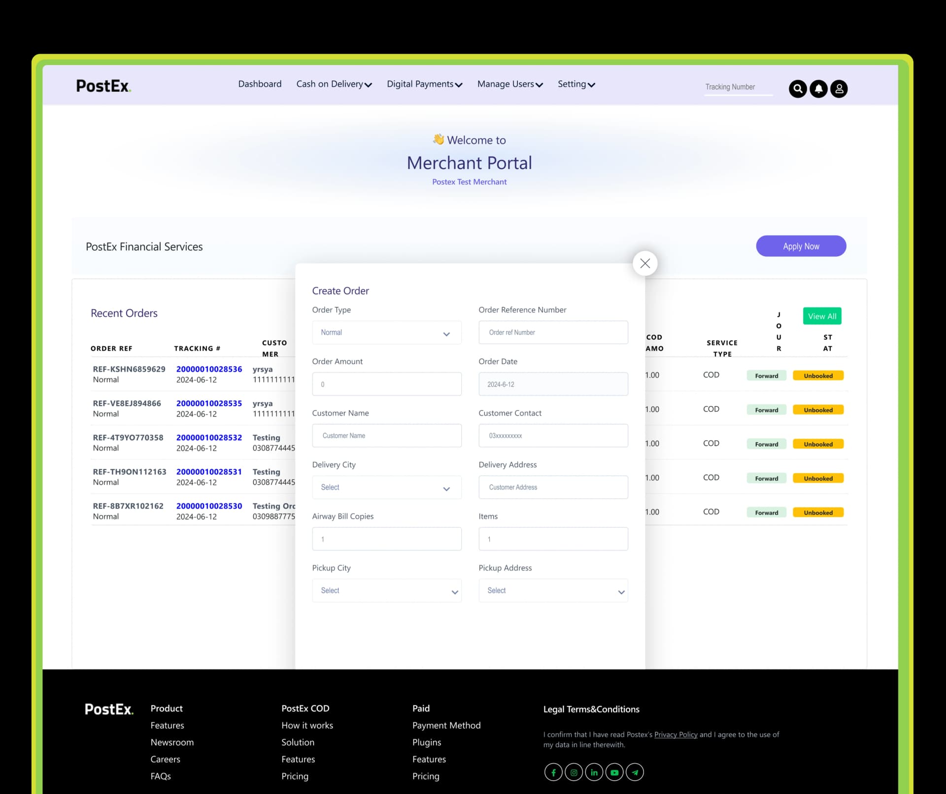 Book Parcels with PostEx